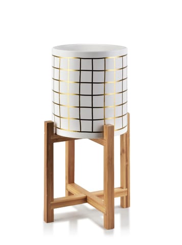 ⁨AVA GOLD POT DIA.18xh20cm on stand⁩ at Wasserman.eu
