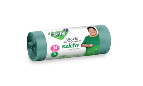 ⁨FORTE Worki do segregacji 35L 16szt zawiązywane SZKŁO⁩ w sklepie Wasserman.eu