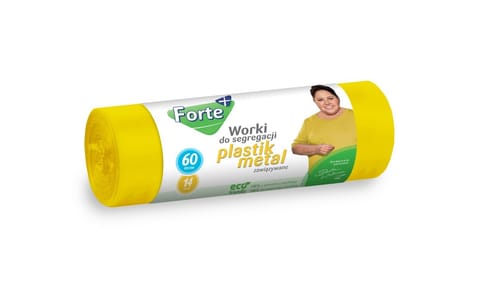 ⁨FORTE Worki do segregacji 60L 14szt zawiązywane PLASTIK/METAL⁩ w sklepie Wasserman.eu