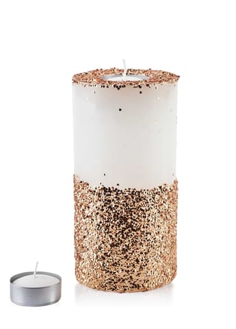 ⁨CANDLE LANTERN ROLLER 120X240 DIAMOND WHITE GOLD CRYSTALS⁩ at Wasserman.eu