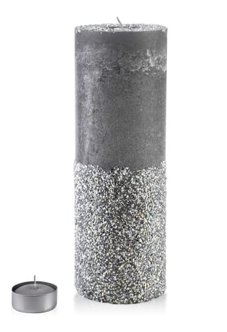 ⁨CANDLE LANTERN ROLLER 120X360 DIAMOND GRAY SILVER⁩ at Wasserman.eu