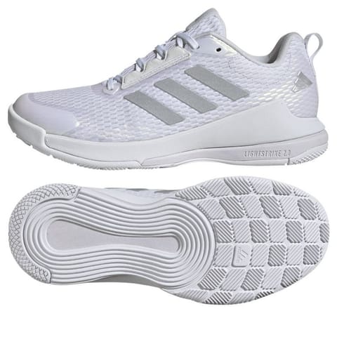 ⁨Buty do siatkówki adidas Novaflight 2 W (kolor Biały, rozmiar 40 2/3)⁩ w sklepie Wasserman.eu