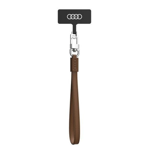 ⁨Audi uniwersalna smycz do telefonu 28cm 10mm Leather brązowy/brown AU-HSLSL-GT/D1-BN⁩ w sklepie Wasserman.eu