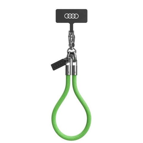 ⁨Audi uniwersalna smycz do telefonu 28cm 8mm zielony/green AU-HSL8-R8/D1-GN⁩ w sklepie Wasserman.eu