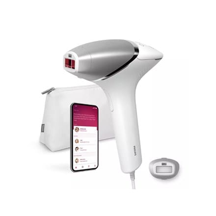 ⁨Lumea IPL 8000 Series Hair Removal Device with SenseIQ | BRI940/00 | Bulb lifetime (flashes) 450.000 | Number of power levels 5 | White/Silver⁩ at Wasserman.eu