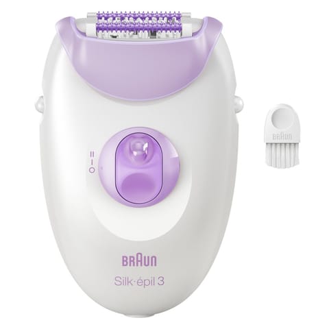 ⁨Epilator | SE3-000 Silk épil 3 | Number of power levels 2 | White/Purple⁩ at Wasserman.eu