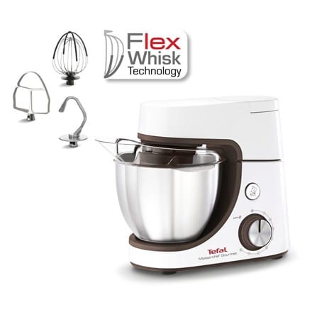 ⁨TEFAL | Masterchef Gourmet Food Processor | QB51K138 | 1100 W | Number of speeds 8 | Bowl capacity 4.6 L | White⁩ at Wasserman.eu