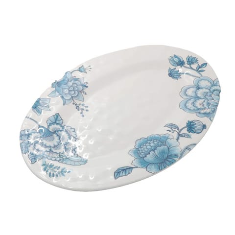 ⁨ROSE&TULIPANI ONIRIA Melamine oval serving plate 45 x 30 cm⁩ at Wasserman.eu