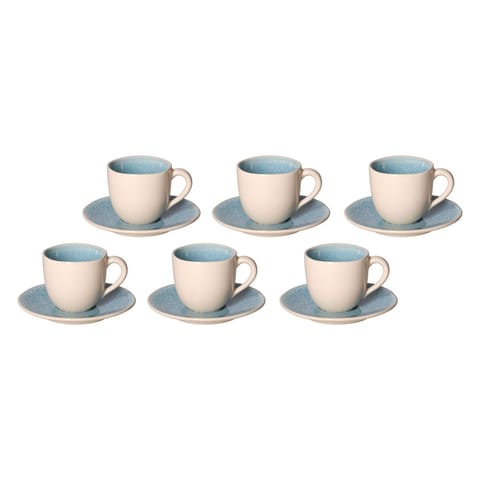 ⁨ROSE&TULIPANI CONCERTO FUSE AZZURRO Set of 6 espresso cups 90 ml⁩ at Wasserman.eu