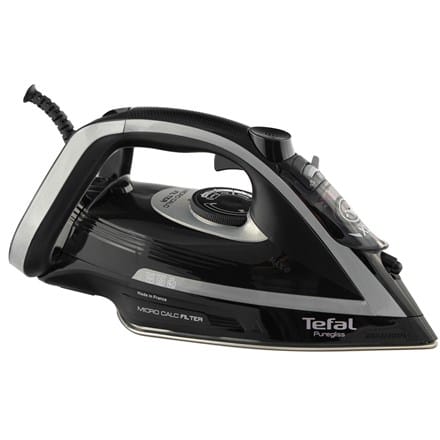 ⁨TEFAL | FV8062 Puregliss | Steam Iron | 3000 W | Water tank capacity 0.27 ml | Continuous steam 50 g/min | Steam boost performance 280 g/min | Black/Grey⁩ at Wasserman.eu