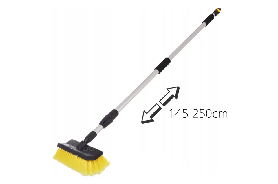01274 Teleskop-Waschbürste mit Wasseranschluss 145-250cm im Wasserman.eu