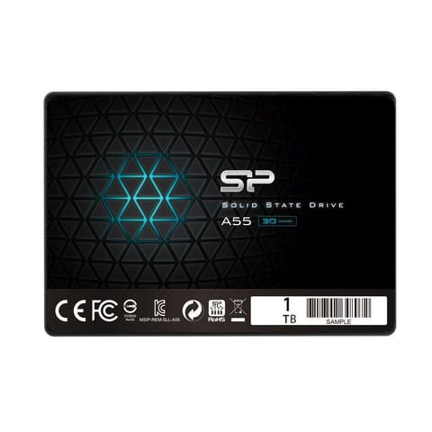 ⁨Silicon Power A55 1TB 2.5" SATA3 (500/450) 3D NAND SSD, 7mm BULK⁩ at Wasserman.eu