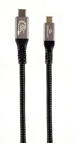 ⁨Gembird CCBP-USB3-CMCM100-1.5M USB cable USB 3.2 Gen 2 (3.1 Gen 2) USB C Black, Silver⁩ at Wasserman.eu