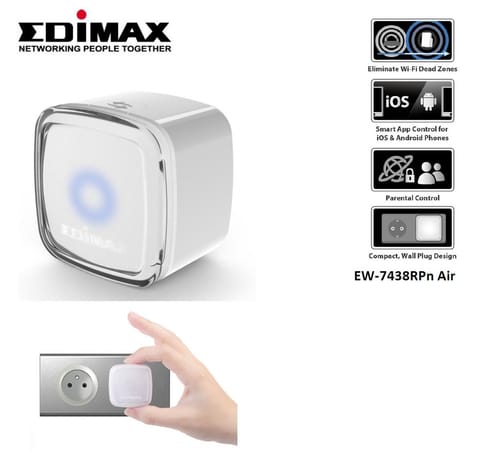 ⁨Access Point EDIMAX N300 EW-7438RPn AIR (300 Mb/s - 802.11ac)⁩ w sklepie Wasserman.eu