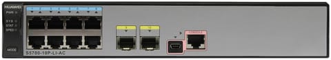 ⁨Huawei S5700-10P-LI-AC Managed L2/L3 Gigabit Ethernet (10/100/1000) Black⁩ at Wasserman.eu