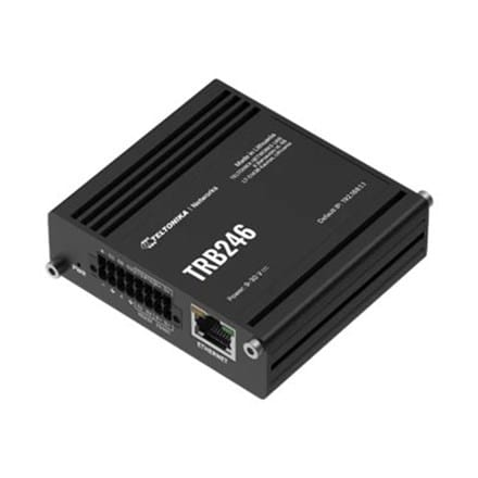 ⁨Teltonika TRB246 | Przemysłowy router, brama IoT LTE | Cat 4, 1x RJ45 100Mb/s, IP30⁩ w sklepie Wasserman.eu