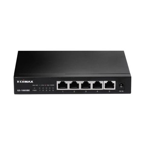 ⁨Edimax GS-1005BE network switch Unmanaged L2 Gigabit Ethernet (10/100/1000) Black⁩ at Wasserman.eu