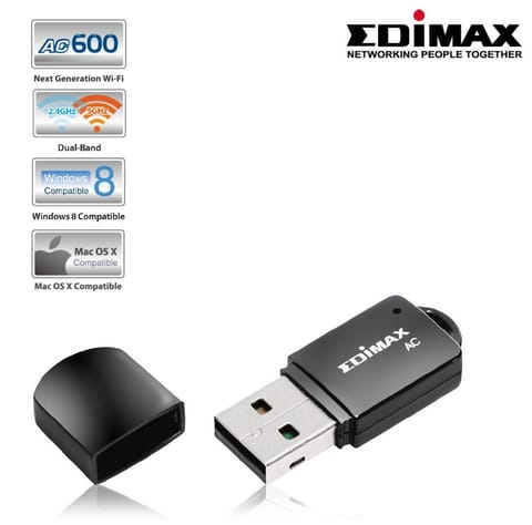 ⁨Karta sieciowa Edimax EW-7811UTC USB WiFi AC600 Mini⁩ w sklepie Wasserman.eu