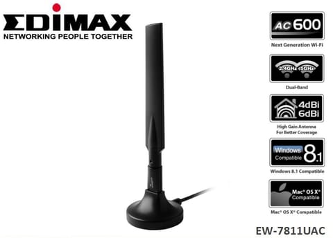 ⁨Edimax EW-7811UAC karta sieciowa WLAN 433 Mbit/s⁩ w sklepie Wasserman.eu