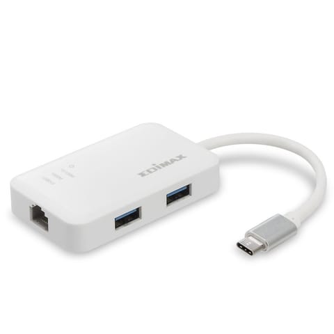 ⁨Edimax EU-4308 stacja dokująca USB 3.2 Gen 1 (3.1 Gen 1) Type-C Biały⁩ w sklepie Wasserman.eu