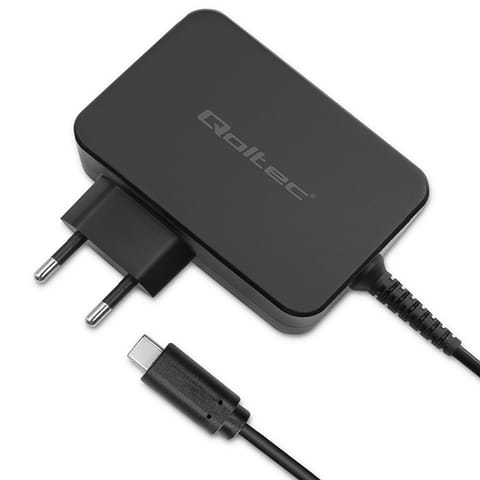 ⁨Qoltec PD 120W Turbo Fast Charger | 5-28V | 3-4.5A | USB-C | Black⁩ at Wasserman.eu