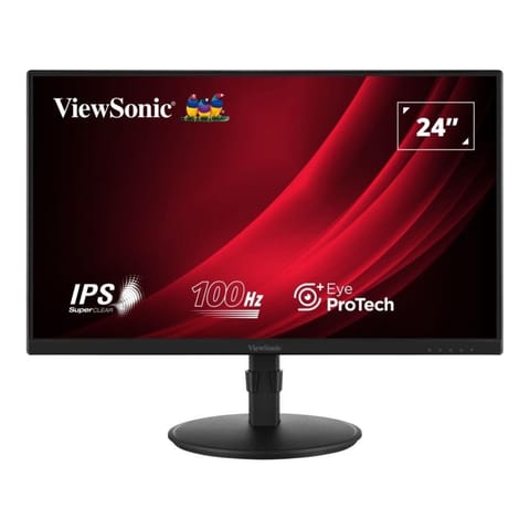 ⁨Viewsonic VA VA2408-HDJ computer monitor 61 cm (24") 1920 x 1080 pixels Full HD LED Black⁩ at Wasserman.eu