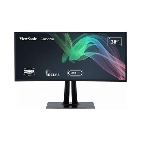 ⁨Viewsonic VP3881A monitor komputerowy 96,5 cm (38") 3840 x 1600 px Quad HD+ LED Czarny⁩ w sklepie Wasserman.eu