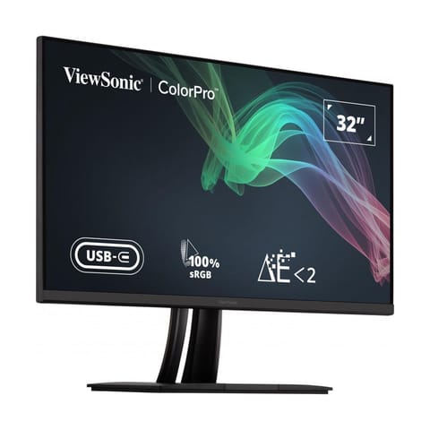 ⁨Monitor ViewSonic 31,5" VP3256-4K (VS18845) 2xHDMI DP 2xUSB-A USB-B USB -C⁩ w sklepie Wasserman.eu