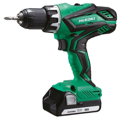 ⁨Hikoki DS18DJLWCZ wkrętak zasilany/zakrętark udarowy 1250 RPM Czarny, Zielony⁩ w sklepie Wasserman.eu