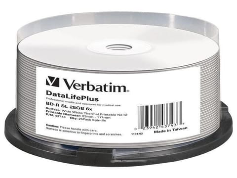 ⁨Verbatim DataLifePlus BD-R 25 GB 25 pc(s)⁩ at Wasserman.eu