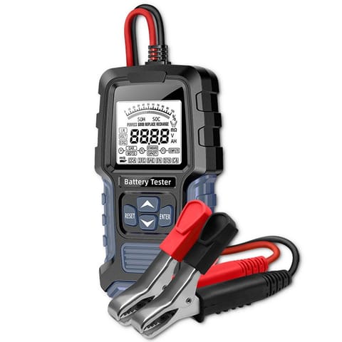 ⁨Qoltec Digital Battery Tester with LCD Display | 12V | 24V | 3Ah-400Ah⁩ at Wasserman.eu