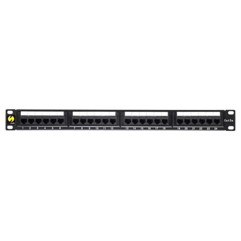 ⁨Patch panel 19'' Netrack 1U, 24-porty kat. 5e UTP, z półką⁩ w sklepie Wasserman.eu