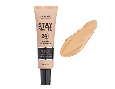 ⁨LAMEL Podkład do twarzy Stay Matte 24H nr 404 - Sand 30ml⁩ w sklepie Wasserman.eu