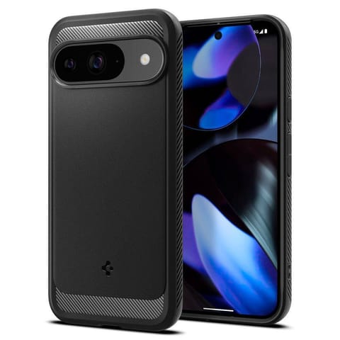 ⁨Etui do GOOGLE PIXEL 9 / 9 PRO Spigen Rugged Armor Matte czarne⁩ w sklepie Wasserman.eu