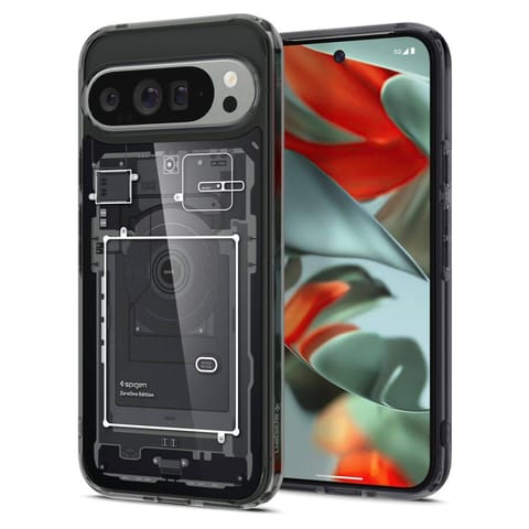 ⁨Etui do GOOGLE PIXEL 9 PRO XL Spigen Ultra Hybrid Zero One czarne⁩ w sklepie Wasserman.eu