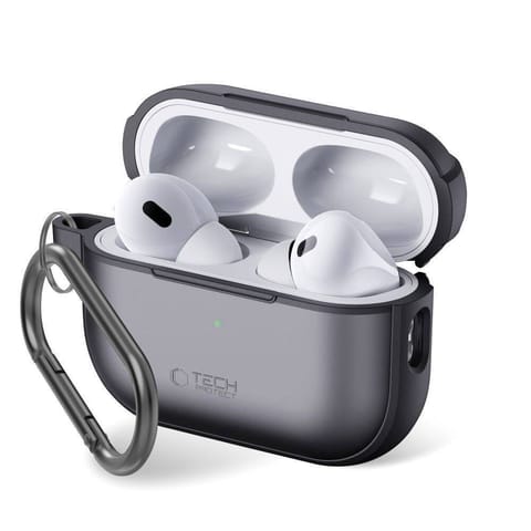 ⁨Etui do APPLE AIRPODS PRO 1 / 2 Tech-Protect Magmat Matte czarne⁩ w sklepie Wasserman.eu