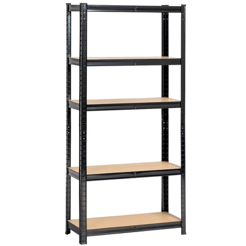 ⁨REGAŁ METALOWY 70x30x154 CZARNY⁩ w sklepie Wasserman.eu