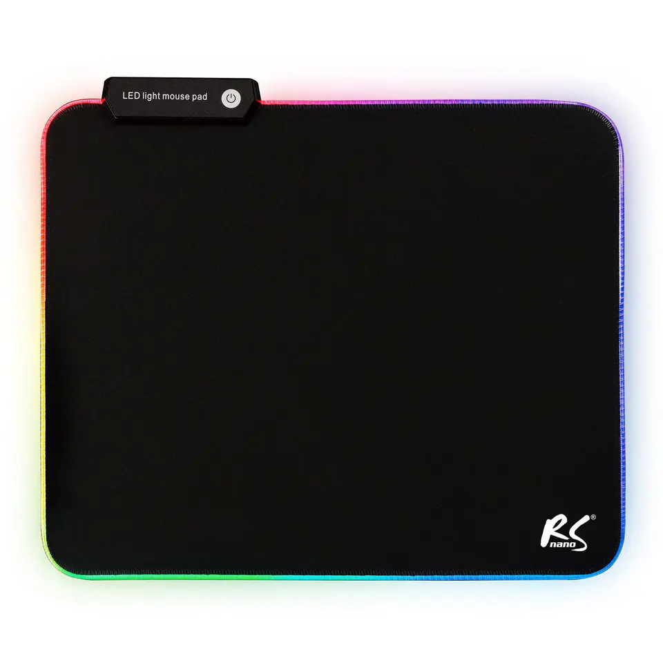 ⁨Gaming Mouse Pad with RGB NanoRS LED Backlight, 300x250x4mm, RS704⁩ at Wasserman.eu