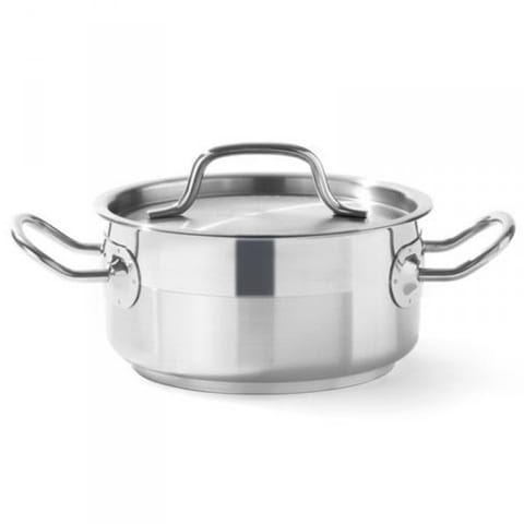 Low pot Profi Line with lid 7.5 l dia. 280 x 120 h - Hendi 830505 at Wasserman.eu