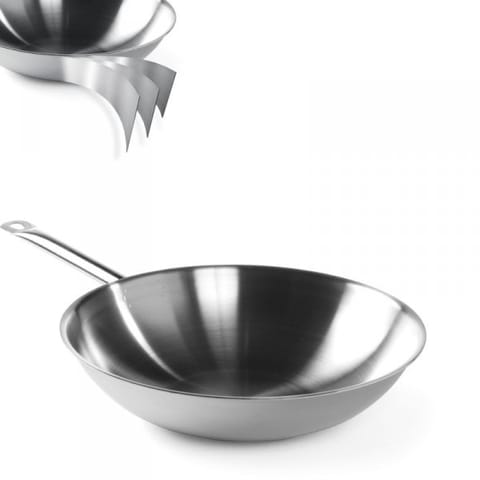Frying pan WOK 3-PLY - without lid - Hendi 839003 at Wasserman.eu