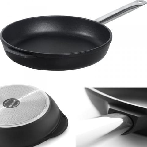 ⁨Profi Line induction frying pan made of cast aluminum coated with titanium dia. 280 mm - Hendi 629253⁩ at Wasserman.eu