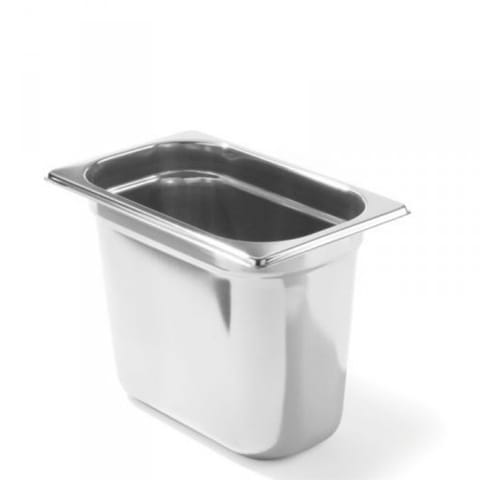 ⁨Container GN 1/4 stainless steel Profi Line height 150 mm - Hendi 801611⁩ at Wasserman.eu