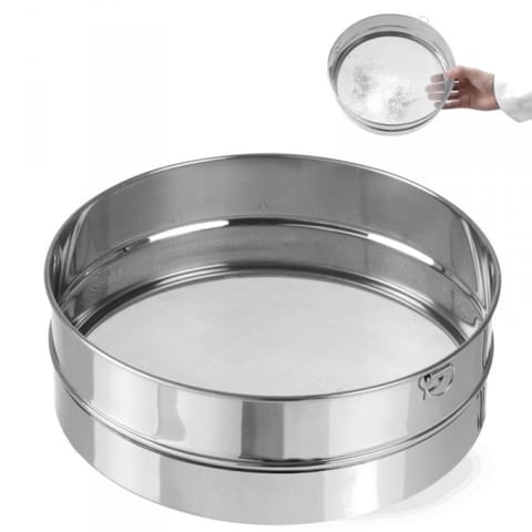 ⁨Sito piekarnicze gęste do przesiewania mąki śr. 247mm stalowe - Hendi 637807⁩ w sklepie Wasserman.eu