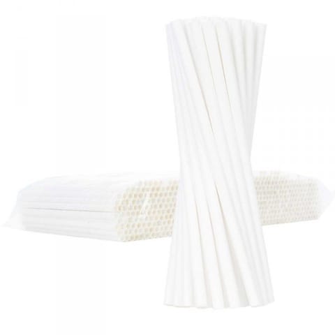 ⁨Paper straws BIO ecological PAPER STRAWS thick 8/205mm - white 500pcs.⁩ at Wasserman.eu