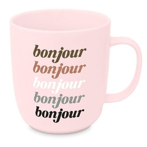 ⁨Bonjour Kubek Porcelanowy Różowy 400 ml⁩ w sklepie Wasserman.eu