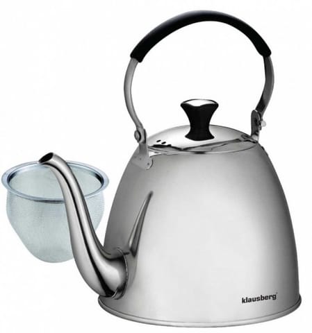 ⁨KETTLE INFUSER WITH STRAINER KLAUSBERG 1.1L KB-7456⁩ at Wasserman.eu