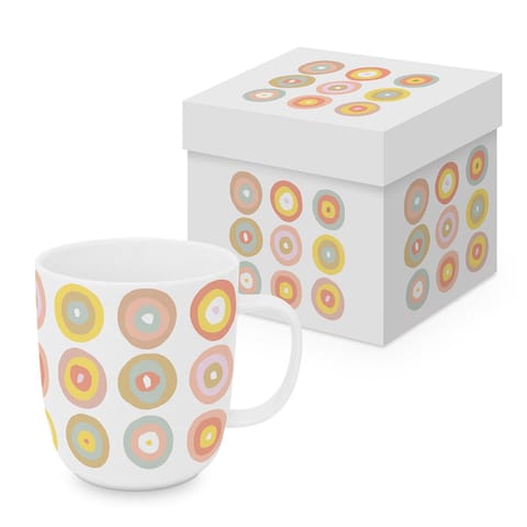⁨Kubek Wzory Porcelanowy w Ozdobnym Pudełku 400 ml⁩ w sklepie Wasserman.eu
