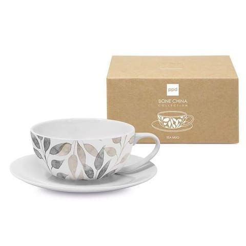 ⁨Liście Skandynawskie Filiżanka Porcelanowa 350 ml⁩ w sklepie Wasserman.eu