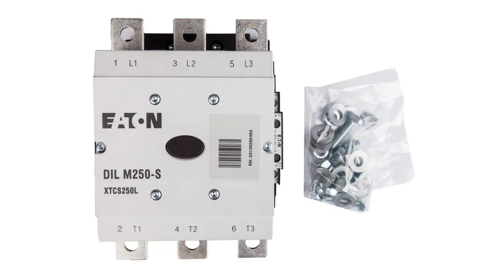 ⁨Power contactor 250A 3P 220-240V AC 2Z 2R DILM250-S/22(220-240V50/60HZ) 274190⁩ at Wasserman.eu