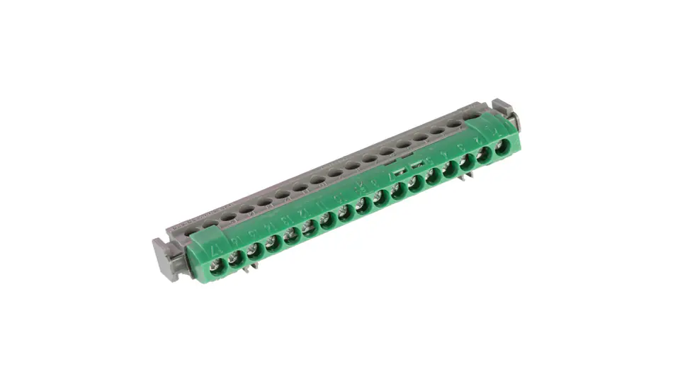 ⁨Connection strip 17-hole green IP2xZ17 004835⁩ at Wasserman.eu